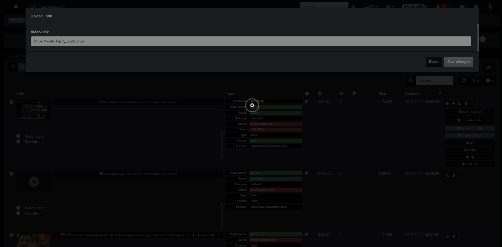 Embedding YT video is getting stuck · Issue #5969 · WWBN/AVideo · GitHub