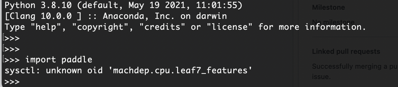 请问paddle支持m1pro芯片安装吗？ · Issue #36832 · PaddlePaddle/Paddle · GitHub