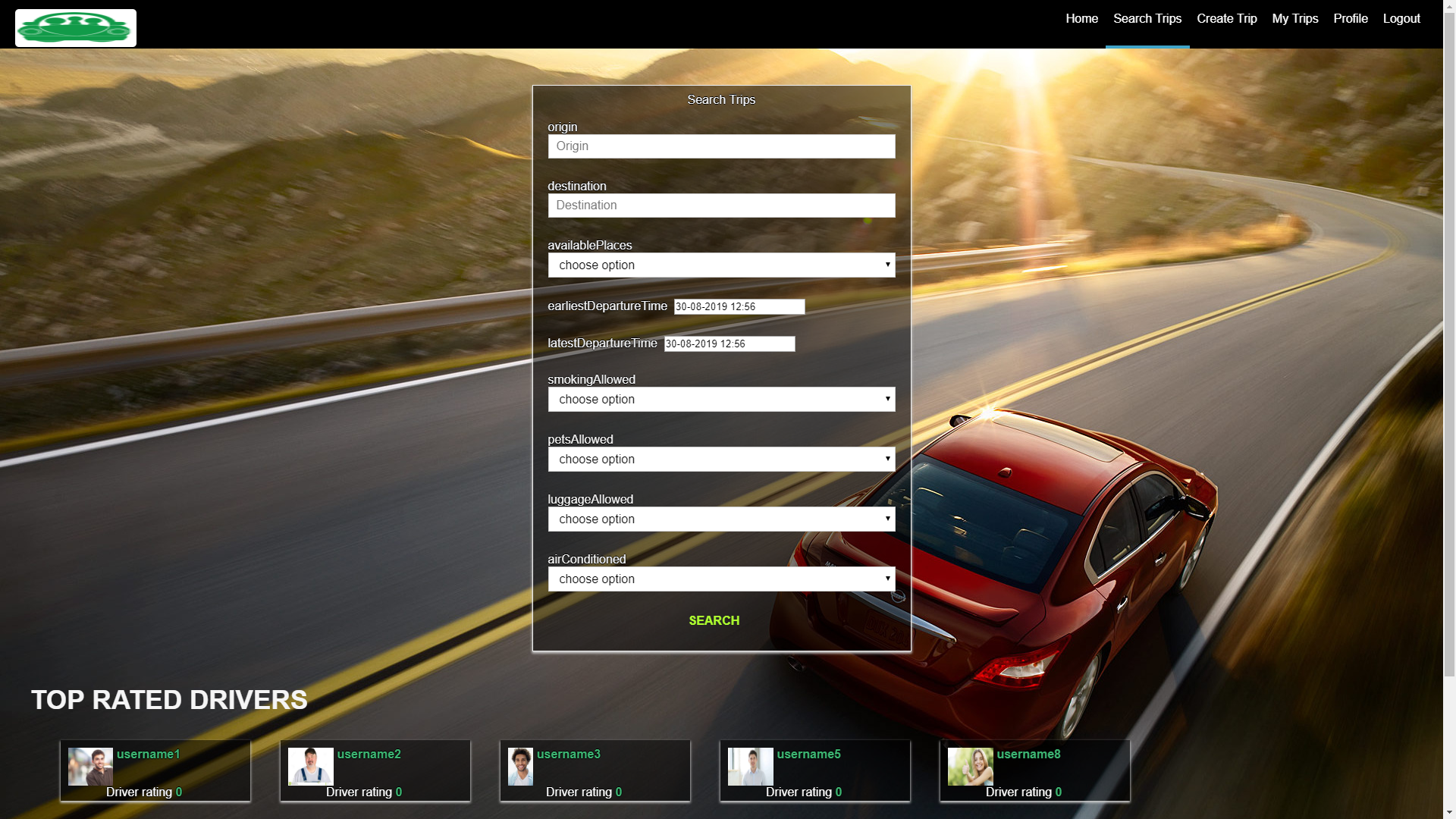 GitHub - detelinradev/carpooling: This is a project for car sharing ...