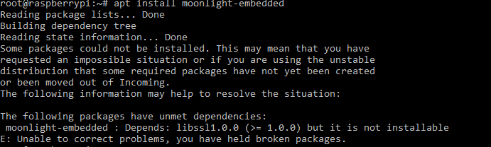 Raspbian (debian 9 with noobs install) installation failed (broken ...