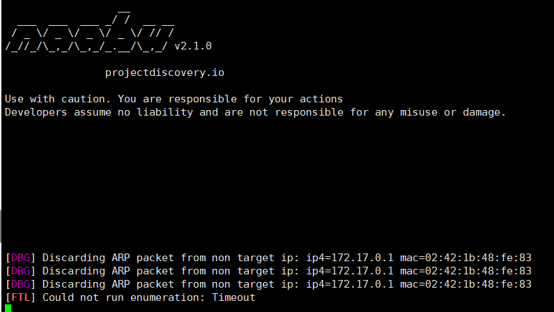 [FTL] Could not run enumeration: Timeout · Issue #449 ...