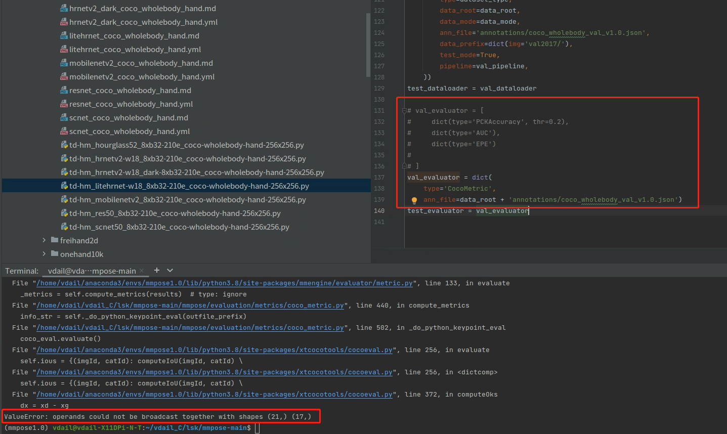 How to use evaluation indicators (ap, ar) instead of auc, pck · Issue 2344 · openmmlab/mmpose