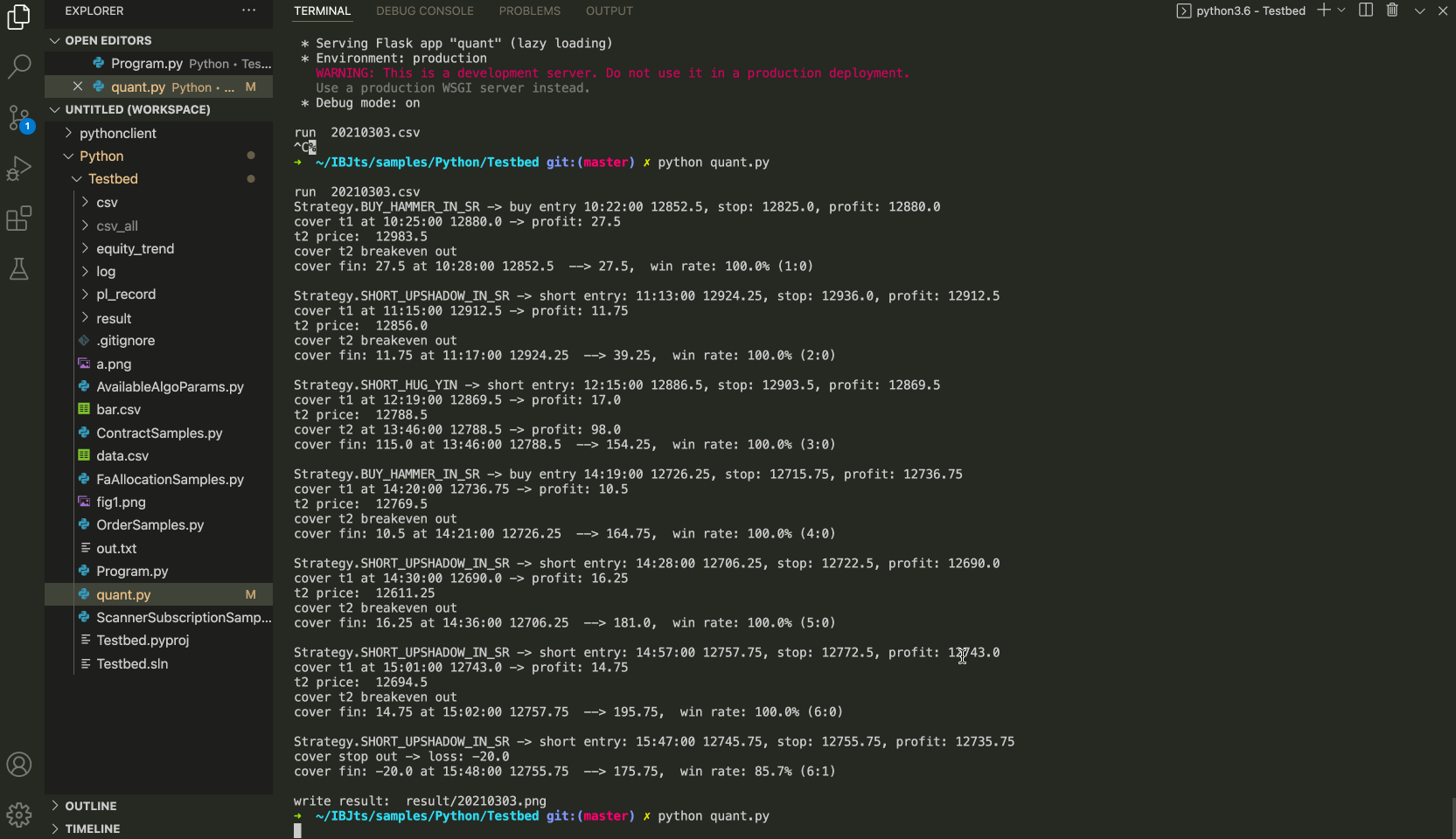 GitHub - fyxtc/python_quant: python写的量化交易demo，测试数据是纳指期货2021.1-2021.3 ...