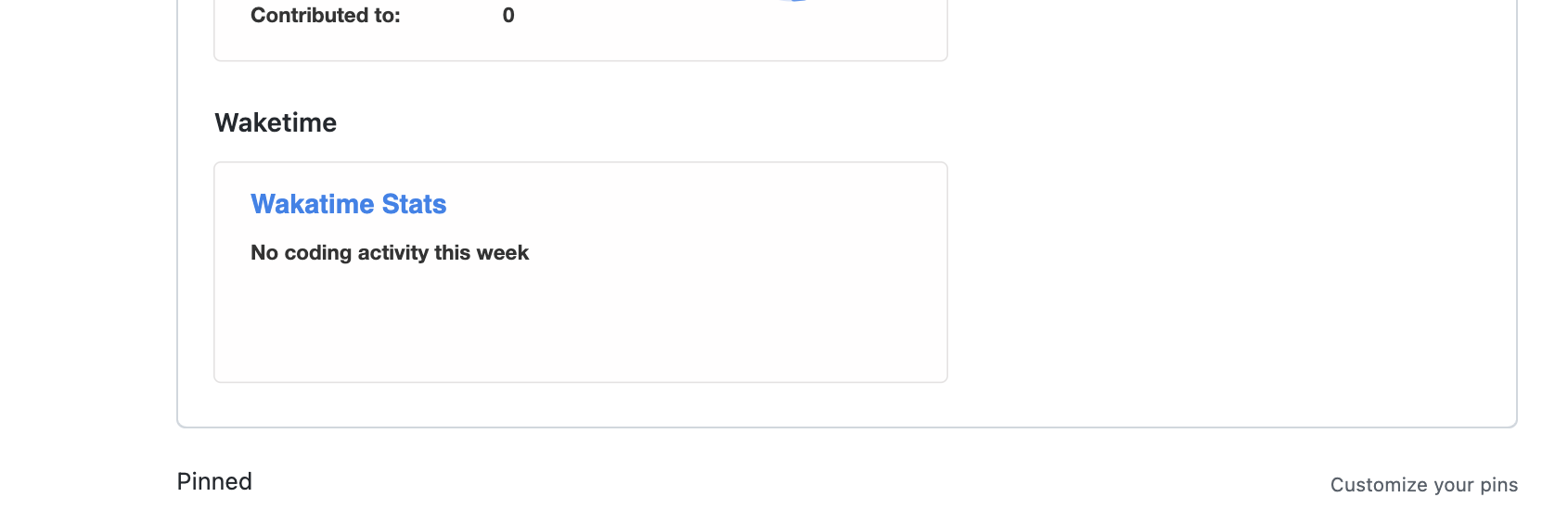 WakaTime status card not showing coding activity · Issue #1222 ...
