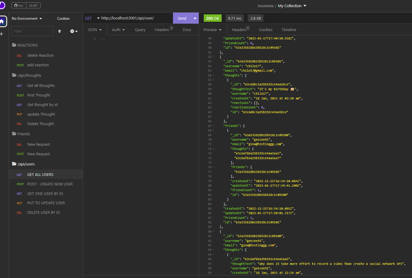 GitHub - GEEZEE91/Social-Network-API: API for a social network web ...