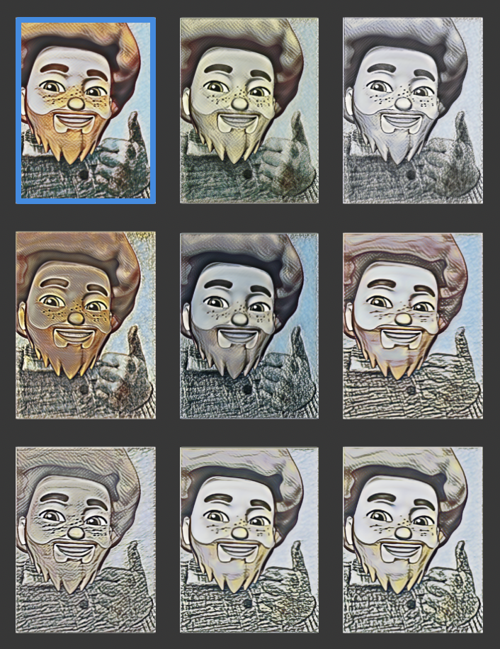 Adjust strength/amount of style transfer and/or change model