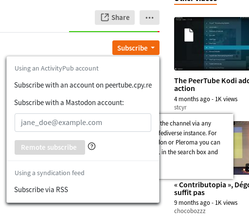 Subscribe help button text hidden · Issue #1503 · Chocobozzz/PeerTube ...