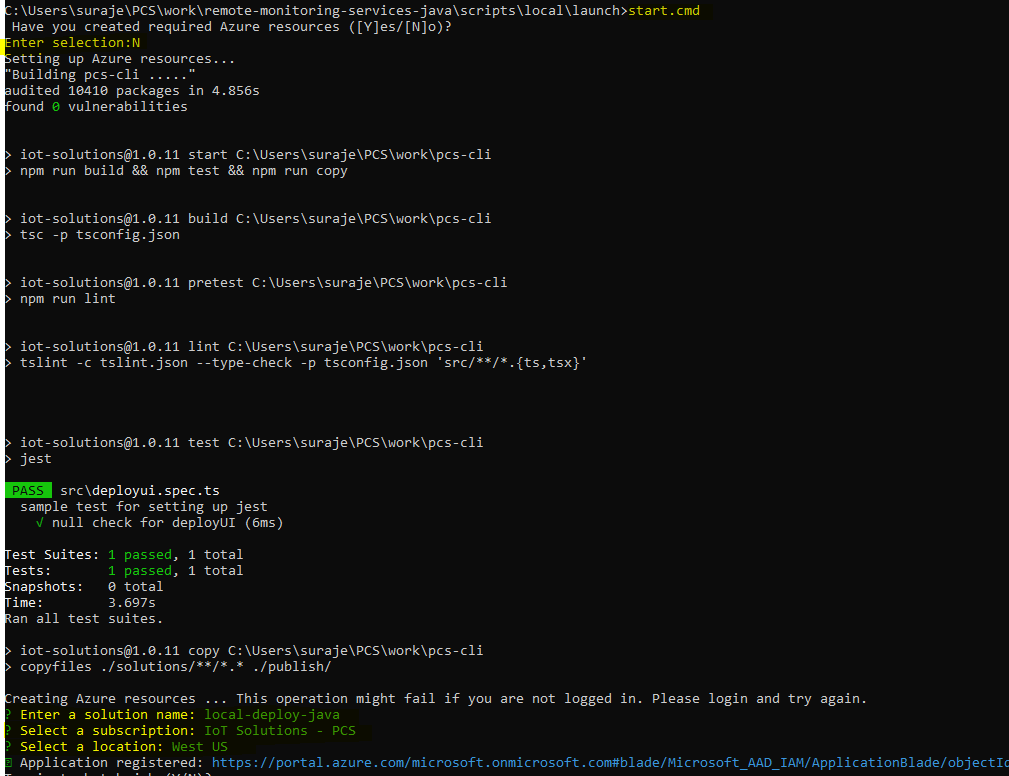 remotemonitoringservicesjava/LOCAL_DEPLOYMENT.md at master · Azure