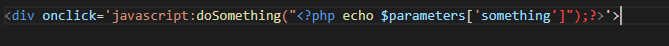 Quotation Marks of PHP and HTML Attributes are confused · Issue #57213 ...