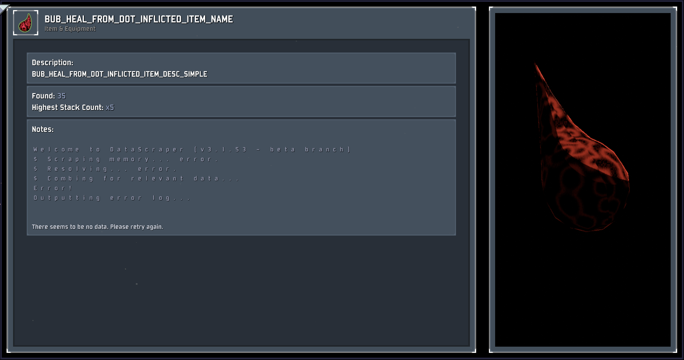 Item descriptions break often making it impossible to understand what