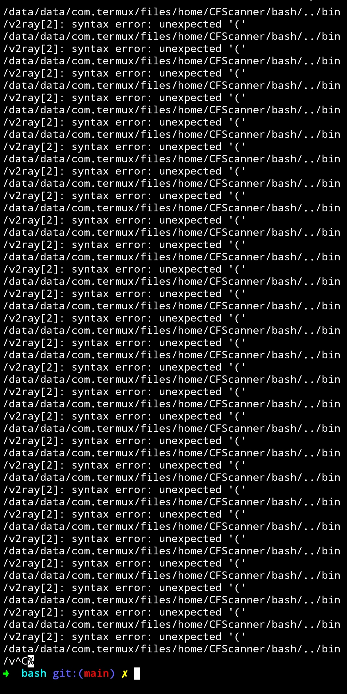 Termux problem while running bash version · Issue #500 · MortezaBashsiz ...