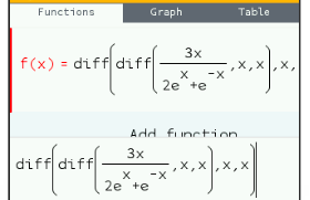 [Bug] Failed to graph second derivative of 3x/2e^x+e^-x · Issue #1222 ...