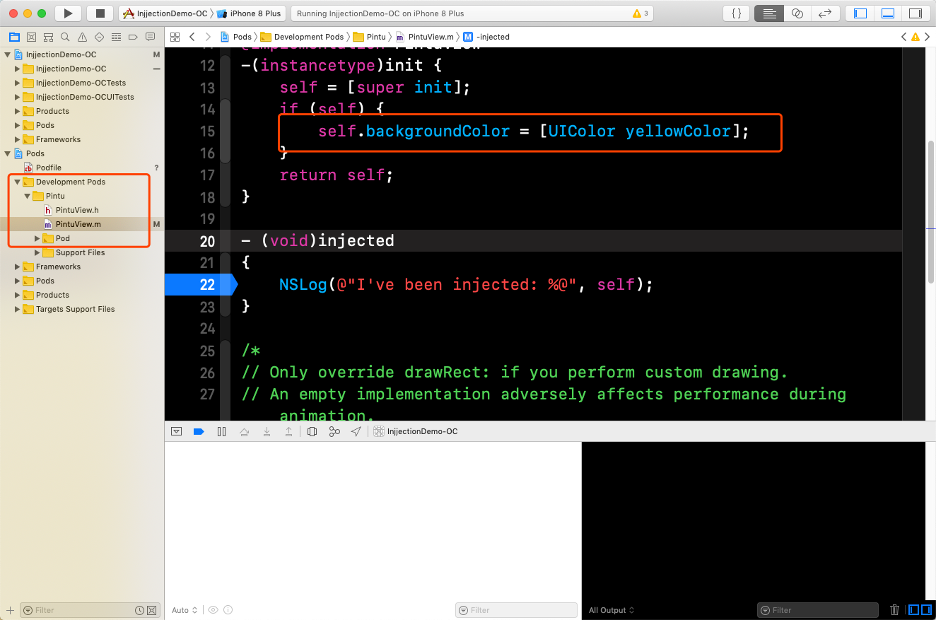 pod中的代码无法修改 · Issue #121 · johnno1962/InjectionIII · GitHub