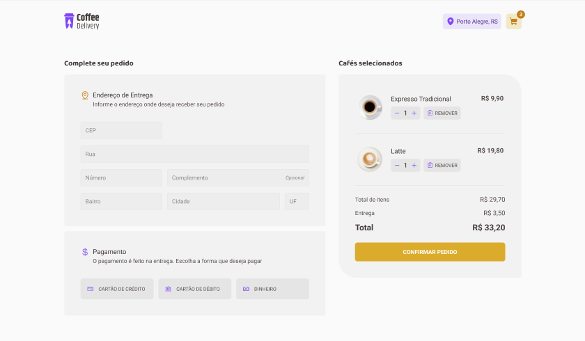 GitHub - licask8/CoffeeDelivery: CoffeeDelivery - desafio 02 - ignite ...