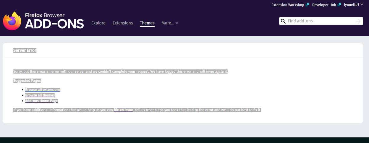 problem with veiwing my collection · Issue #13655 · mozilla/addons · GitHub