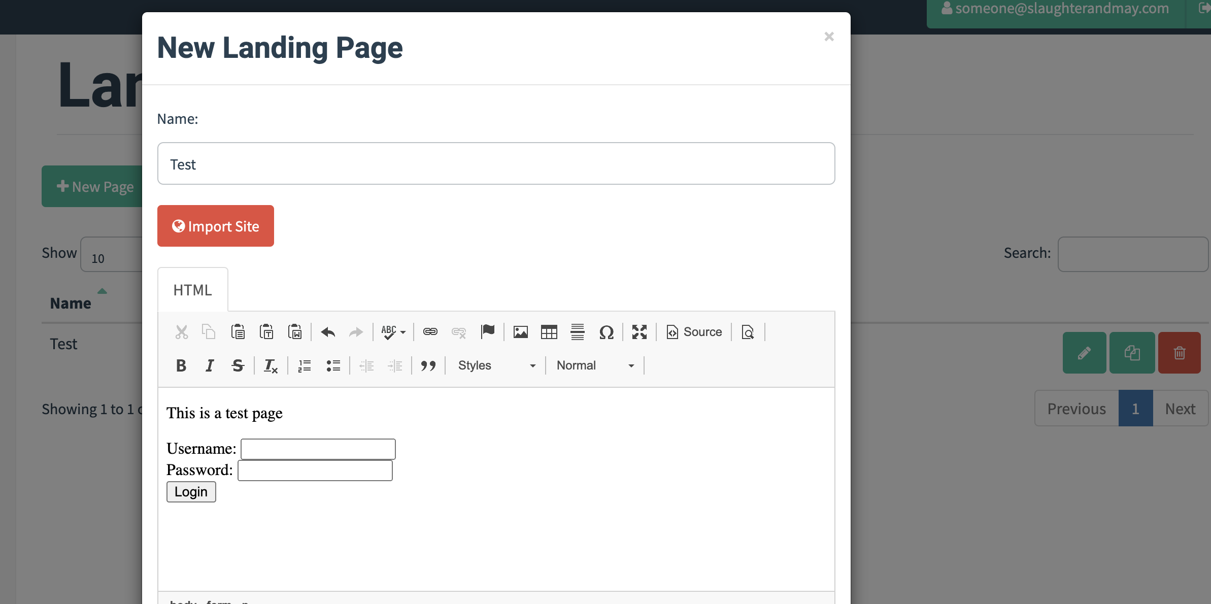 New Feature Add a preview of Landing pages · Issue 2078 · gophish