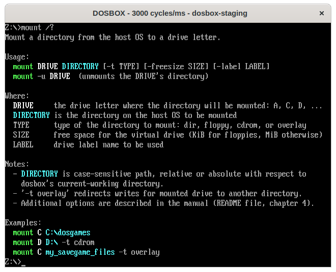 Mount Dosbox Adjust MOUNT.COM Help Message by MasterO2 · Pull Request #608 · dosbox ...