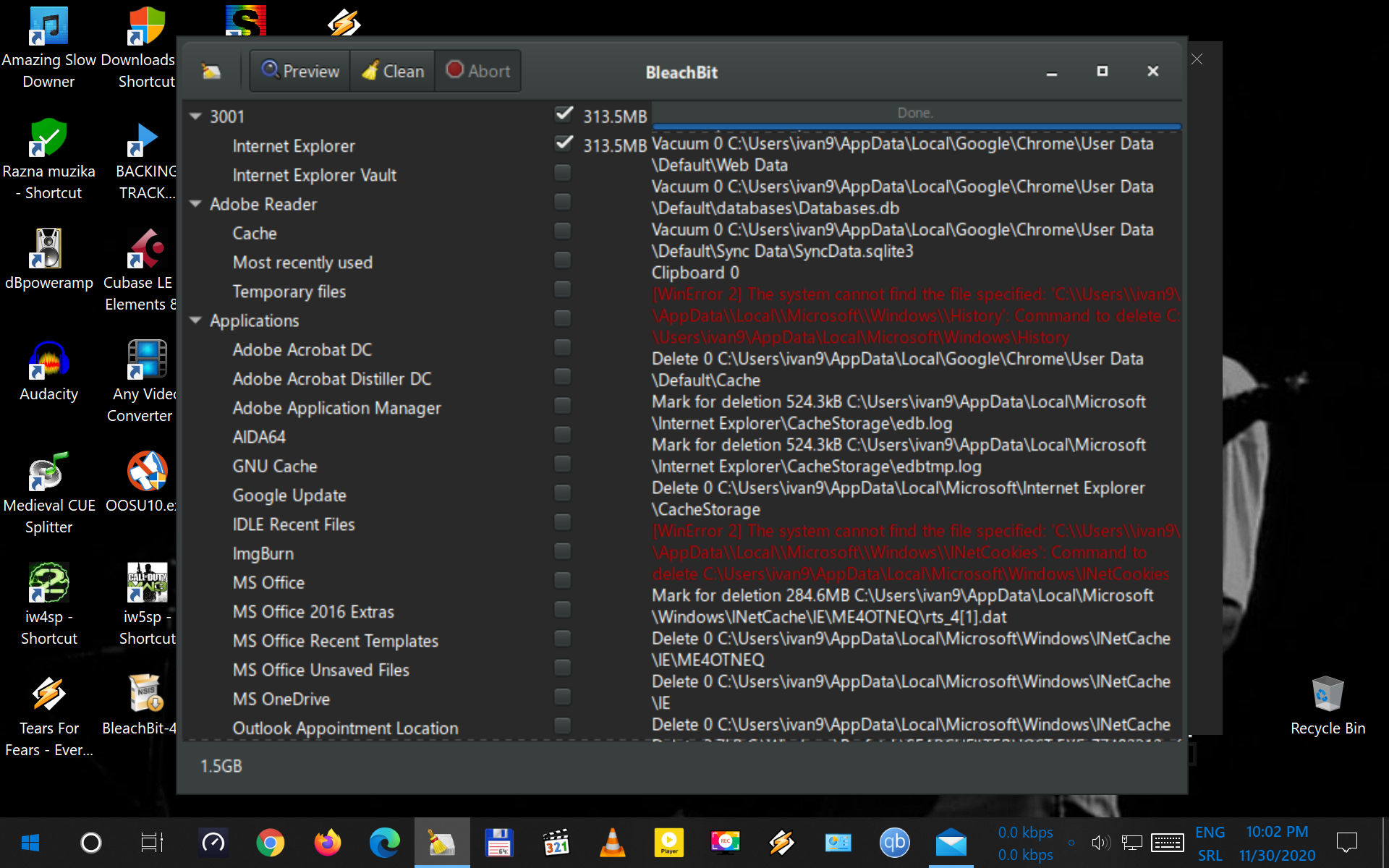 Error in 4.1.1.1770 when cleaning Firefox bookmarks (sqlite3