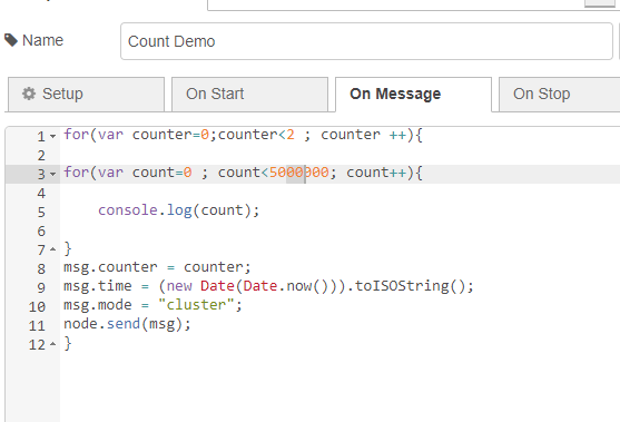 Node Red crashes while deploying with clustering mode · Issue #1 ...
