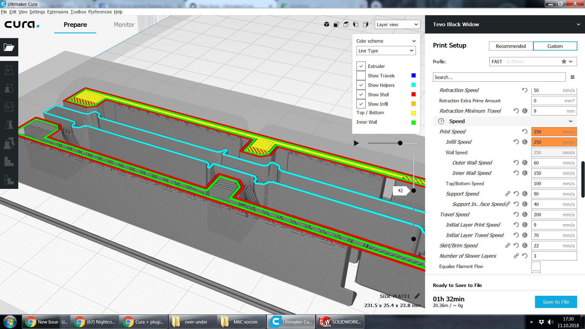 [Feat.REQ] Set speed for printing on top of supports/sup.interface ...