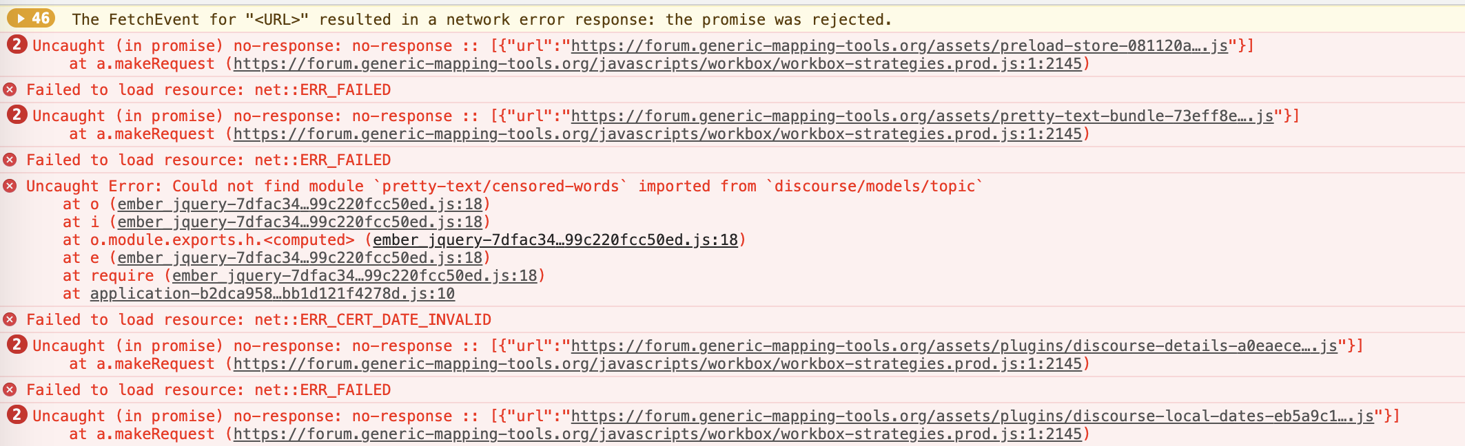 Can't open the forum via Google Chrome · Issue #2033 ...