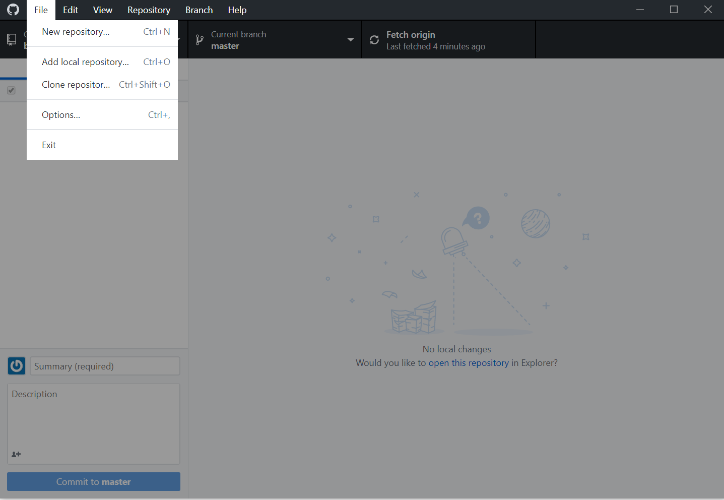 Menubar entry string incomplete · Issue #4902 · desktop/desktop · GitHub