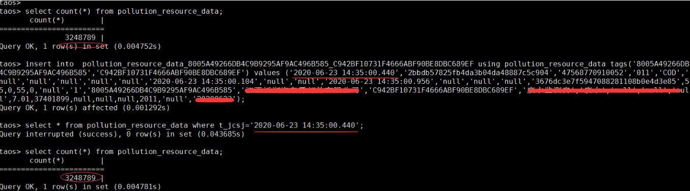 cannot insert data to database · Issue #3187 · taosdata/TDengine · GitHub
