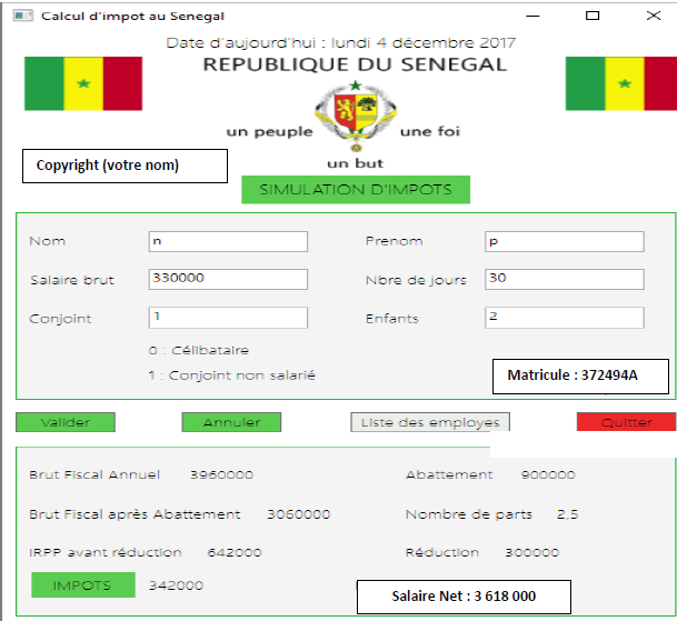 GitHub - pascalsarr/Simulateur-d-Impot