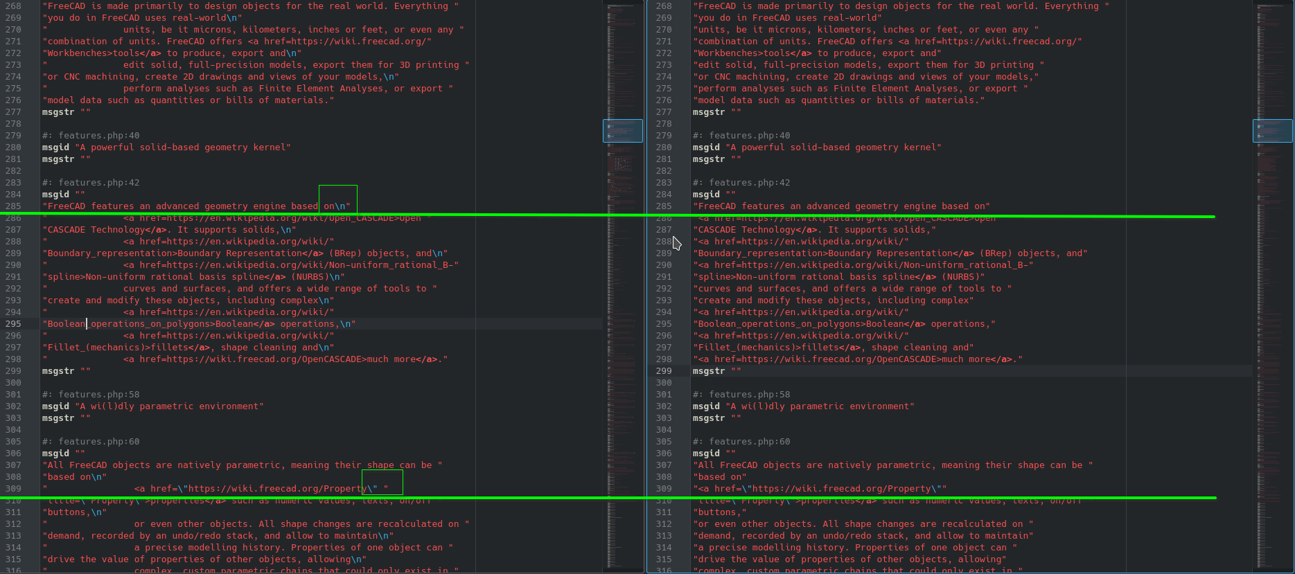 [Homepage] discussion unnecessary endofline characters in strings