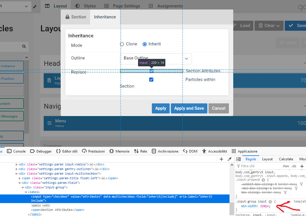 Gantry 5.5 - Wide checkbox field on Section Inheritance · Issue #2916 ...