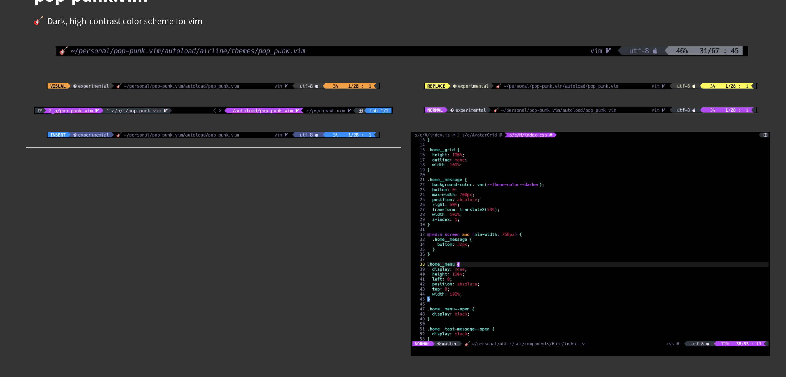 bug: Unexpected image assets · Issue #91 · vimcolorschemes ...