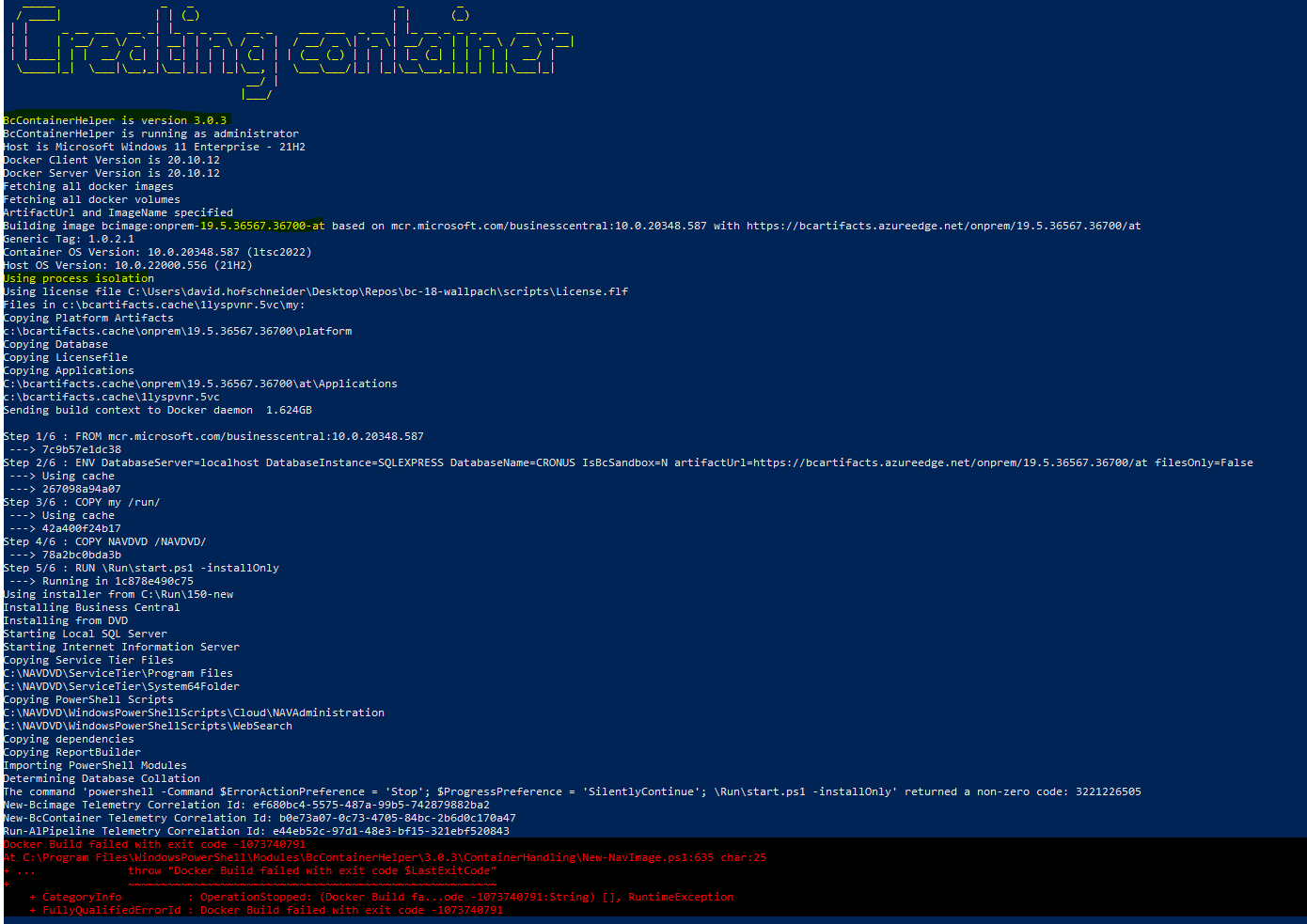 RunAl Pipeline with isolation hyperv not working · Issue 2358