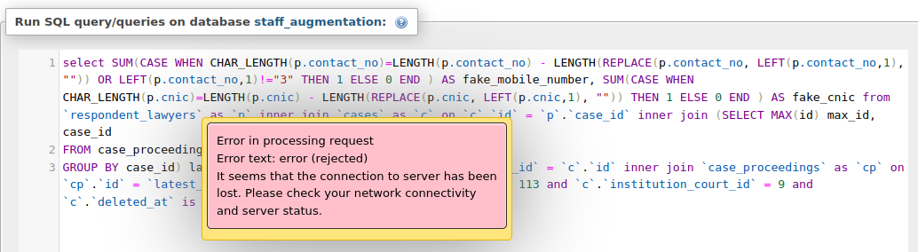 Error in processing request phpMyAdmin 5.1.0 · Issue #16778 ...