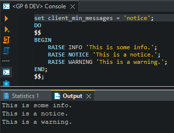 Raise Notice messages are not displaying in Output tab External Inbox ...