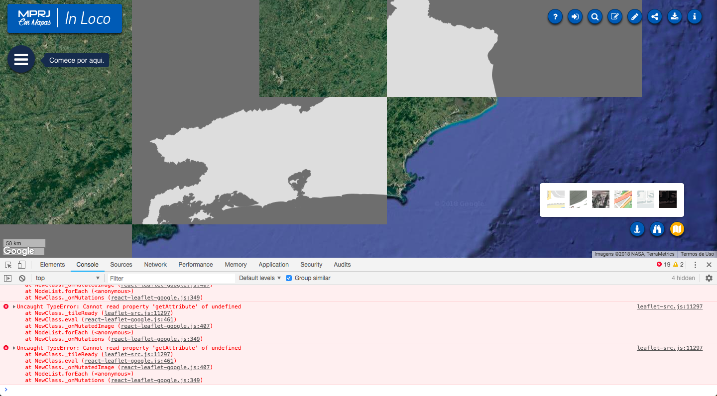 Bug - When choosing Google Maps satellite background map, some tiles ...