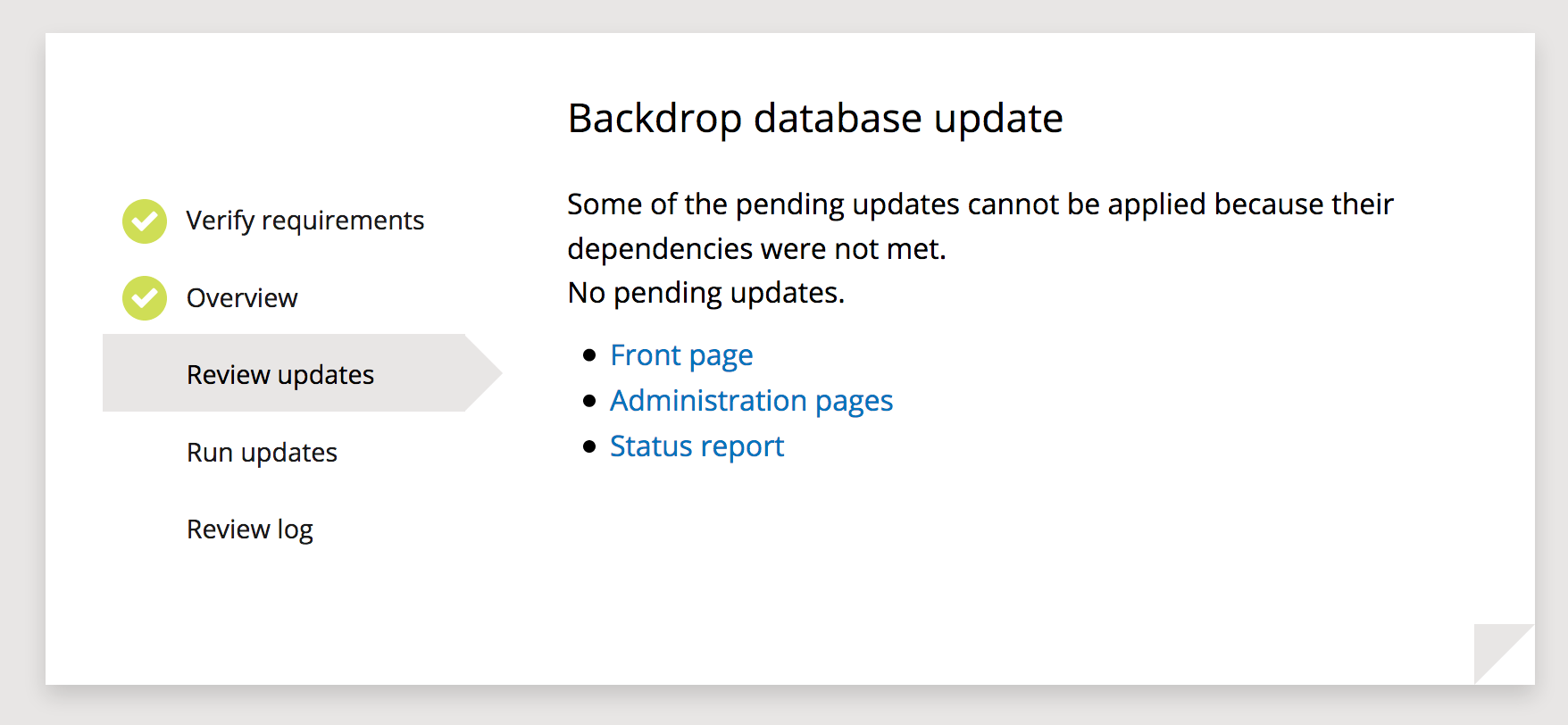 [UX] Messages set on the update page do not look like messages · Issue ...