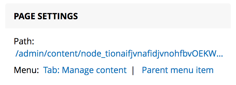 [UX] Prevent Views Page settings "Path" from being unnecessarily ...