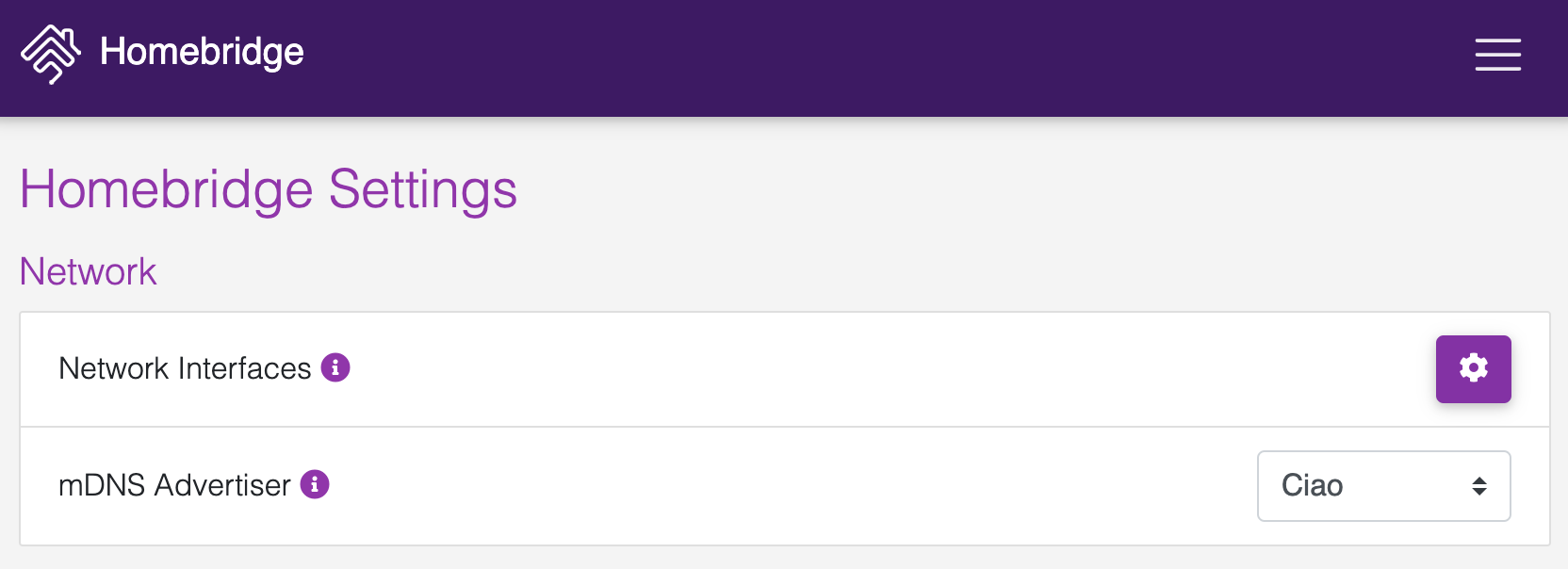 MDNS Options Homebridge homebridge Wiki GitHub