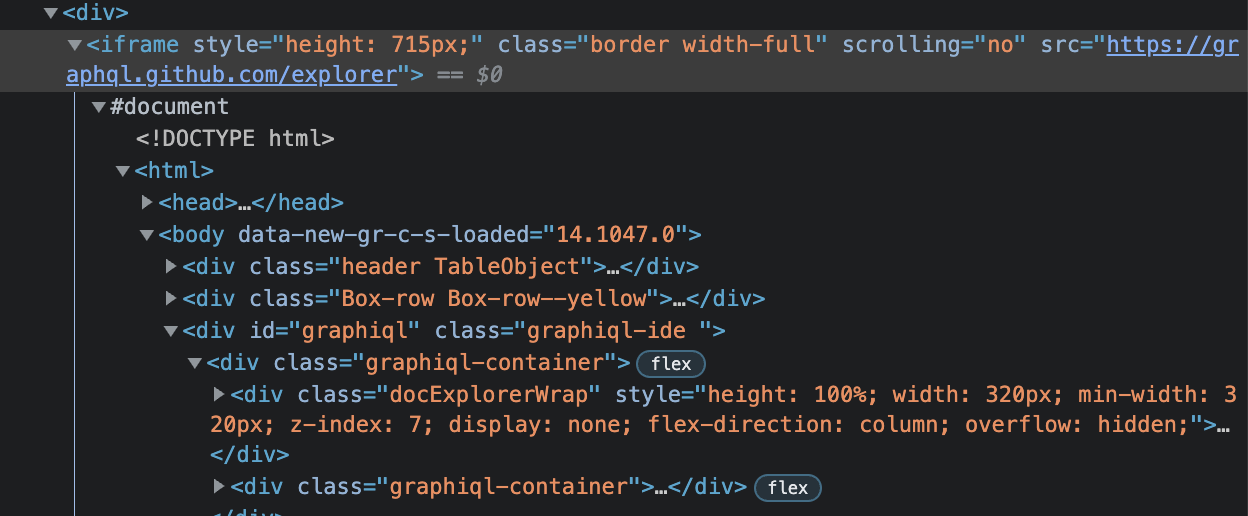 GraphQL Explorer is short height-wise · Issue #14925 · github/docs · GitHub