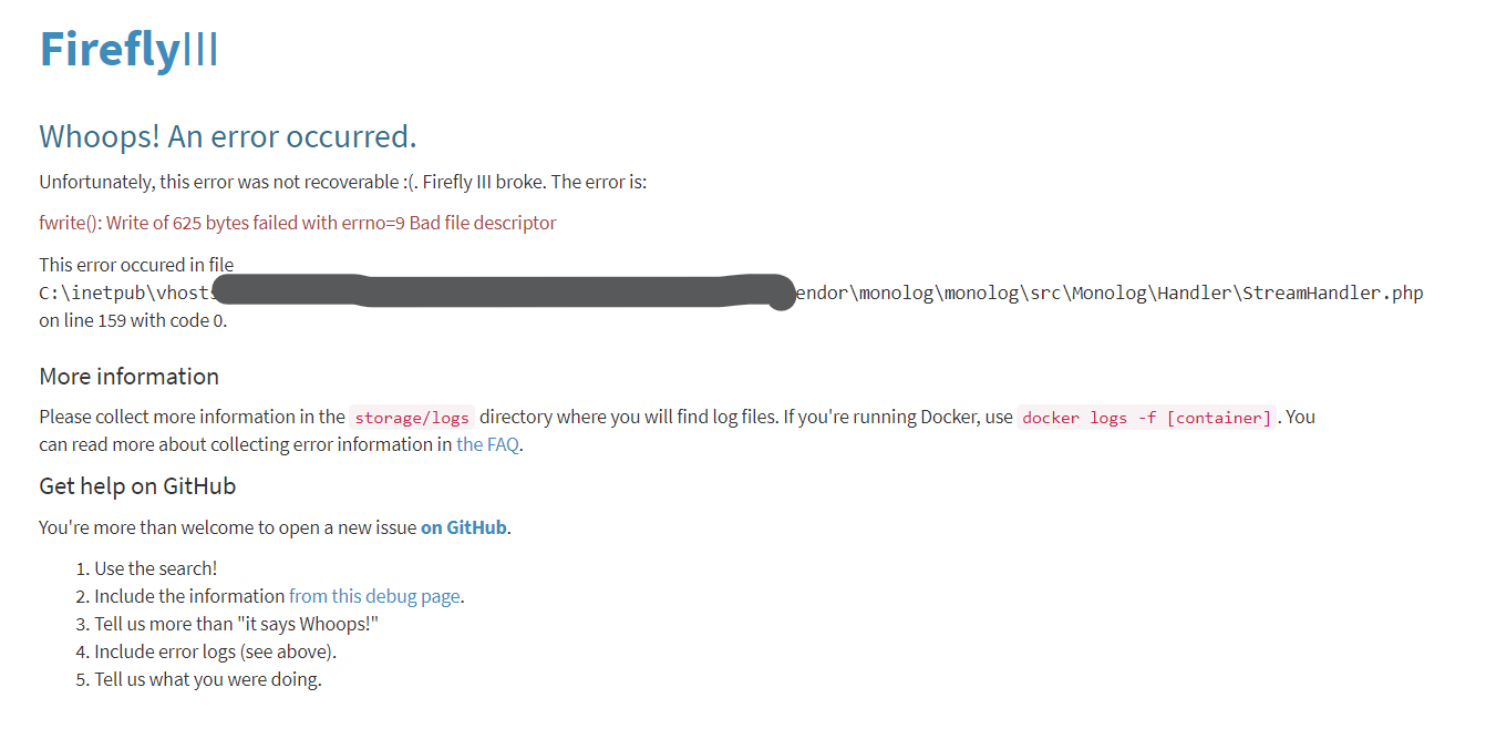 fwrite() Write of 625 bytes failed with errno=9 Bad file descriptor