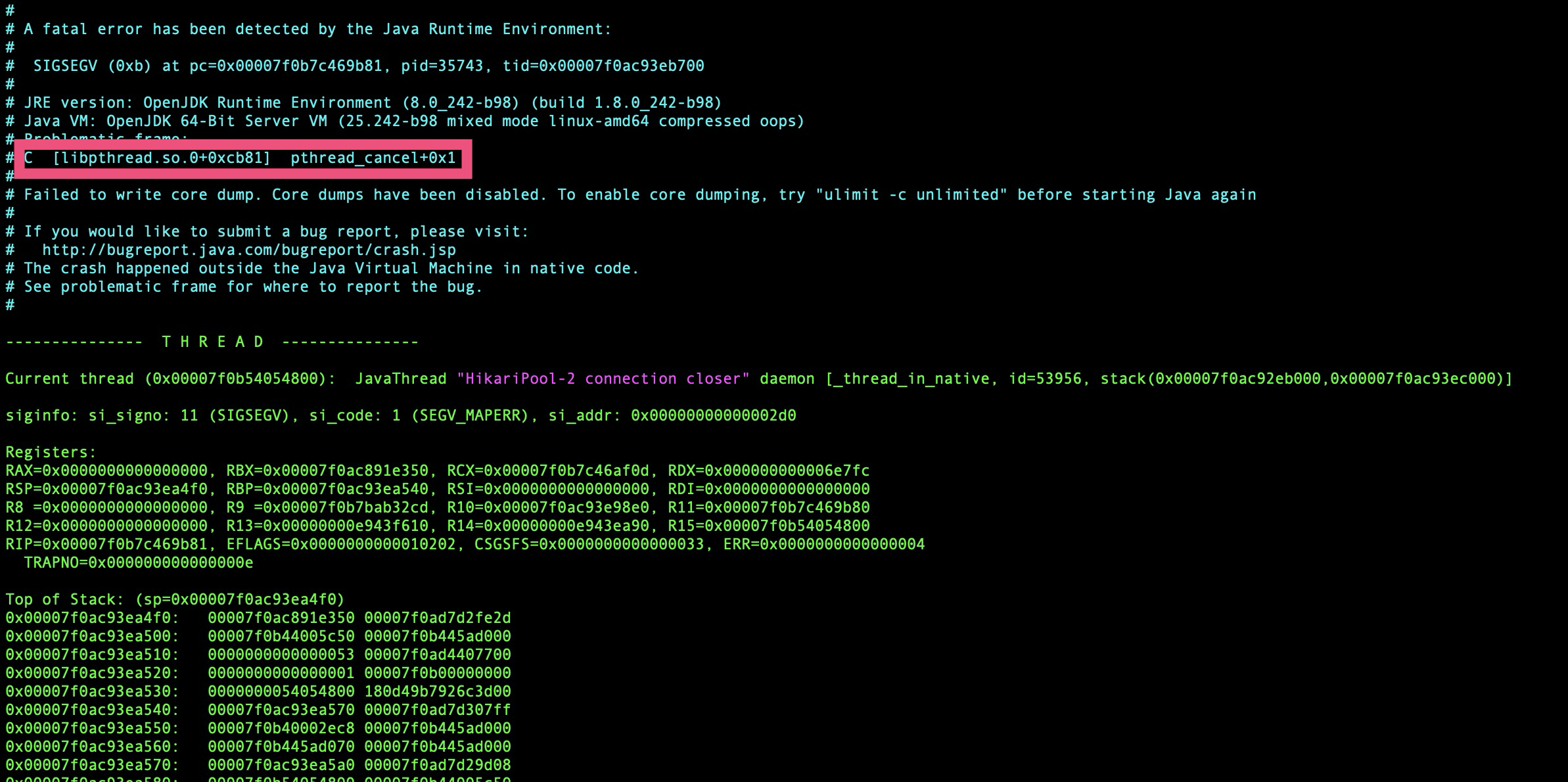 关闭连接时tdengine-driver导致JVM crash · Issue #4612 · taosdata/TDengine · GitHub