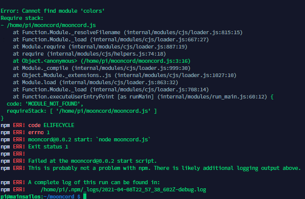 Node Modules update doesnt work · Issue #141 · Arksine/moonraker · GitHub