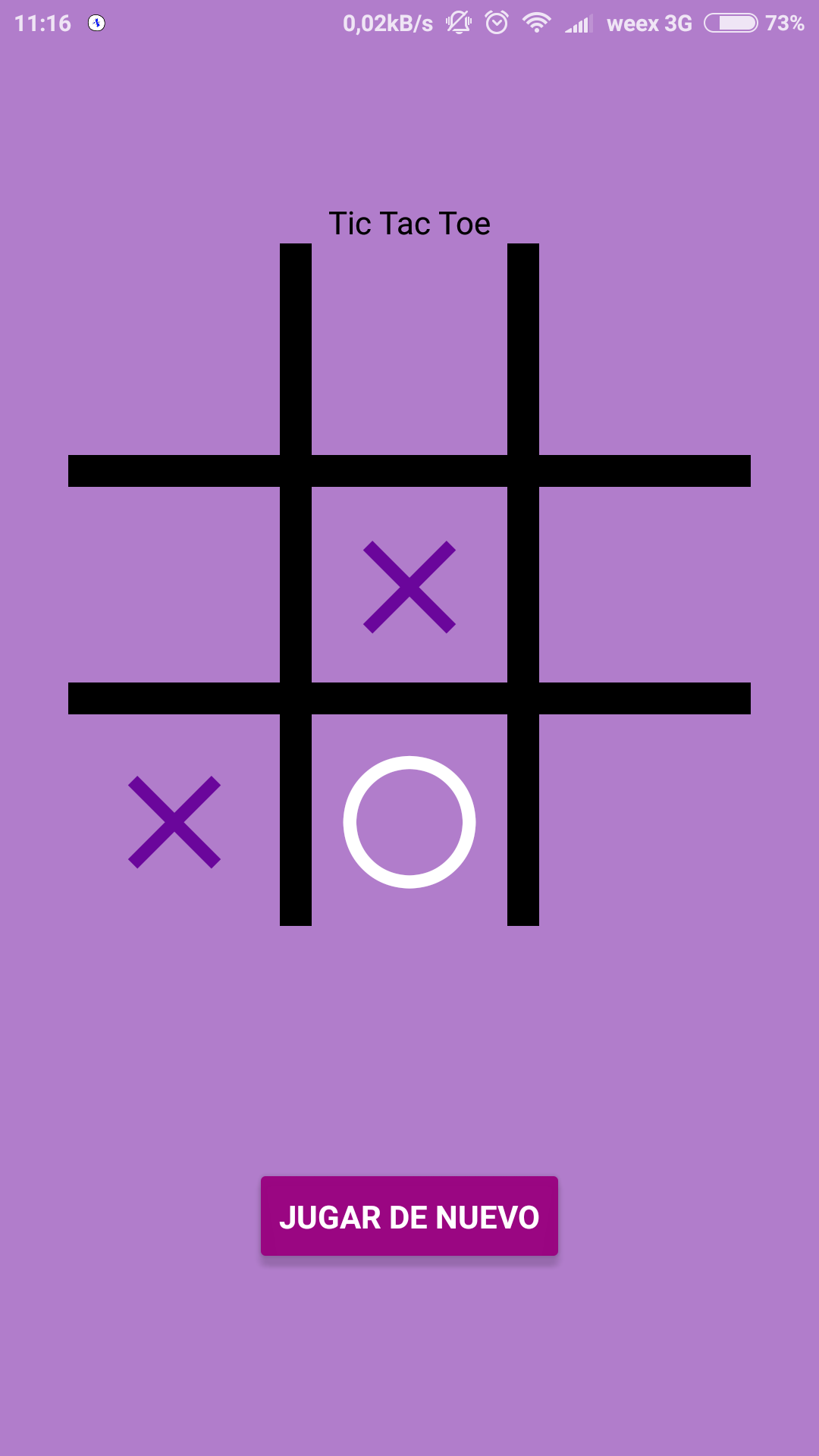 App nativa tic tac toe