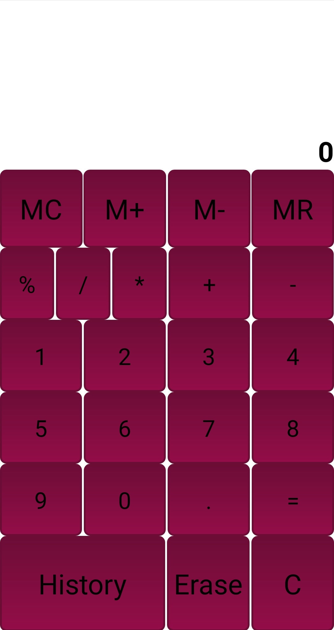 GitHub - Tawhidz13/CalculatorWithHistory: A fully functional calculator ...