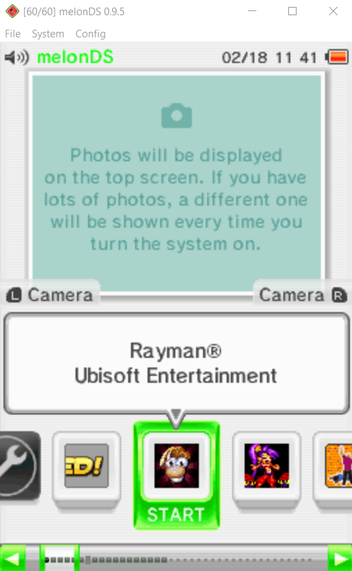 Troubleshooting DSi Rayman (USA) Game · Issue 1627 · melonDSemu