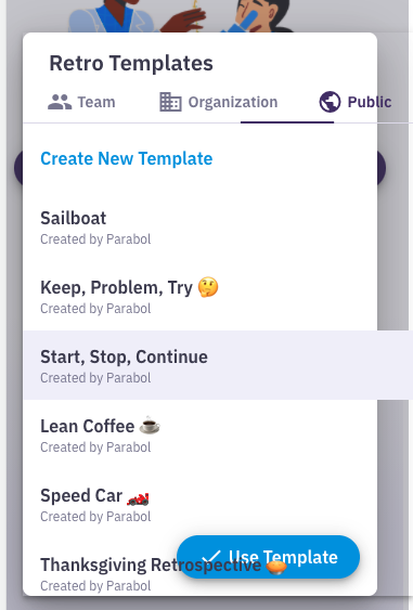 Fix template modal UI on mobile · Issue #5978 · ParabolInc/parabol · GitHub