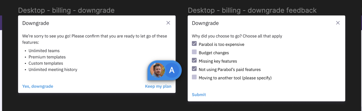 Checkout Flow: add downgrade logic · Issue #7697 · ParabolInc/parabol ...