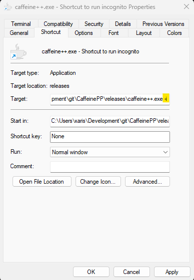 GitHub - XarisA/CaffeinePP: Caffeine++, a command line alternative of ...