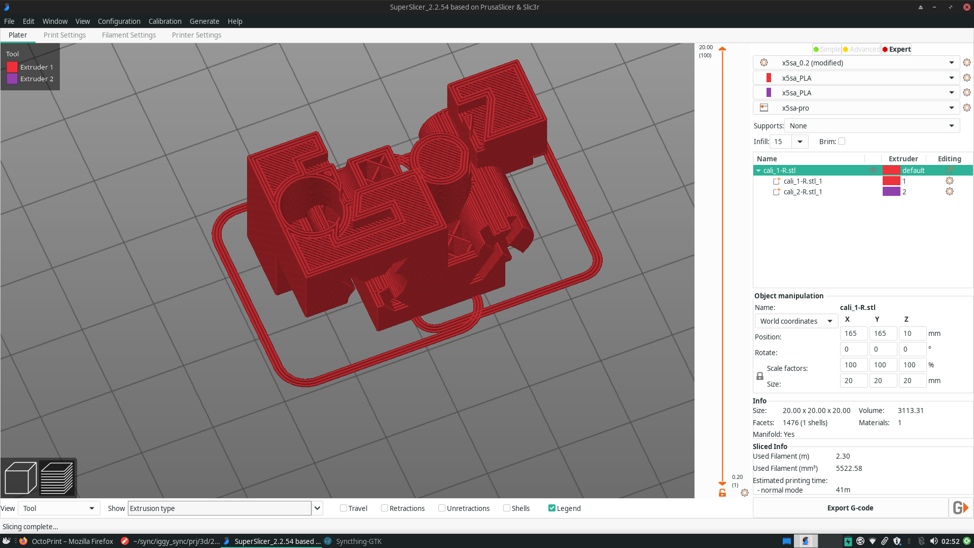 Incorrect preview for multi extruder on 'Klipper' GCodeflavor vs
