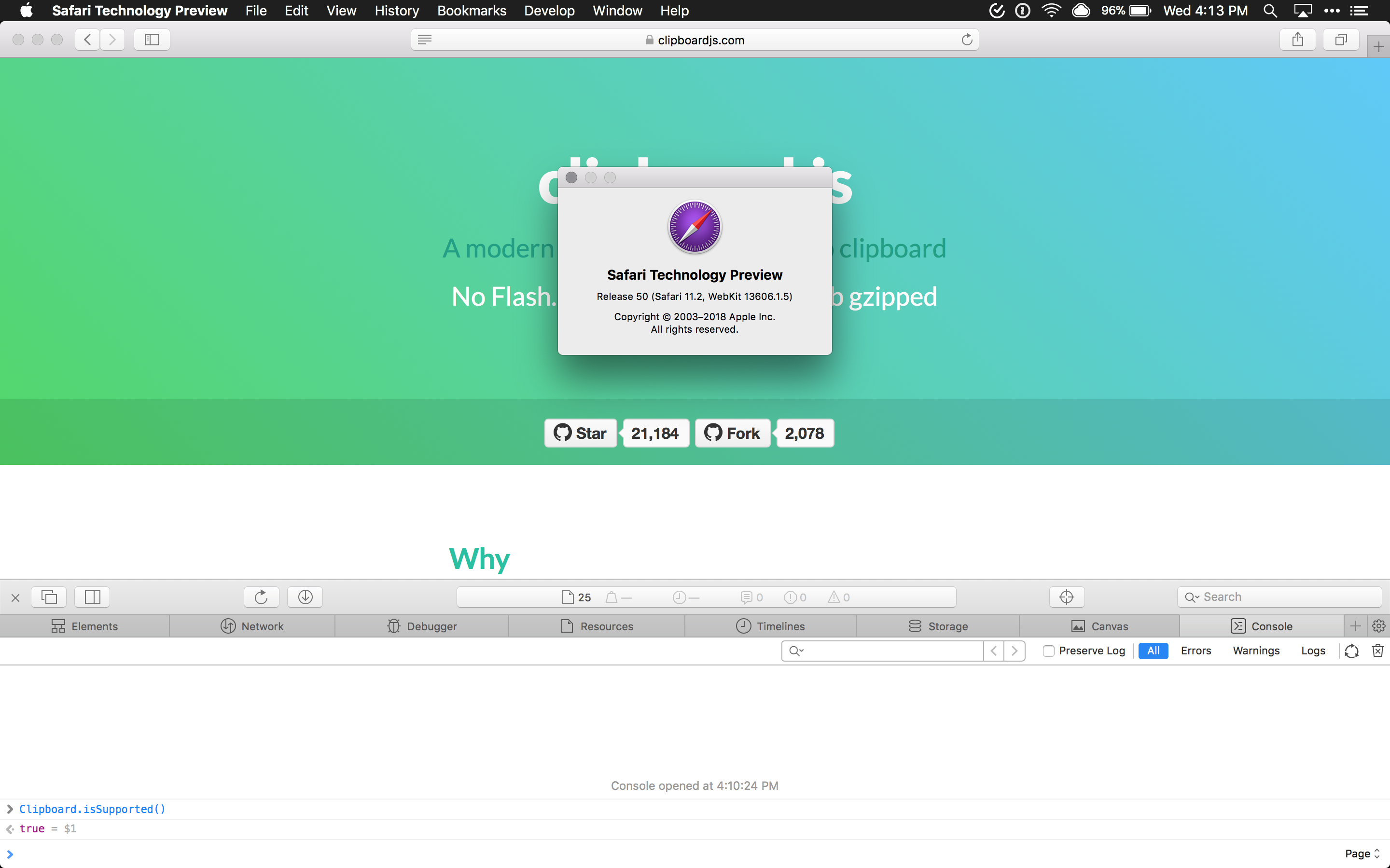 Fails with new browsers (firefox/chrome) · Issue 522 · zenorocha
